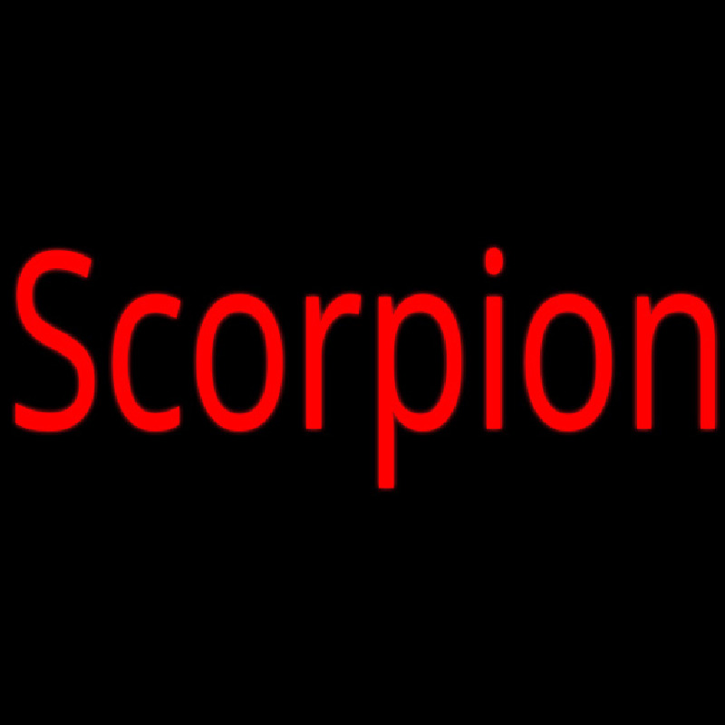 Scorpion Red 1 Neontábla