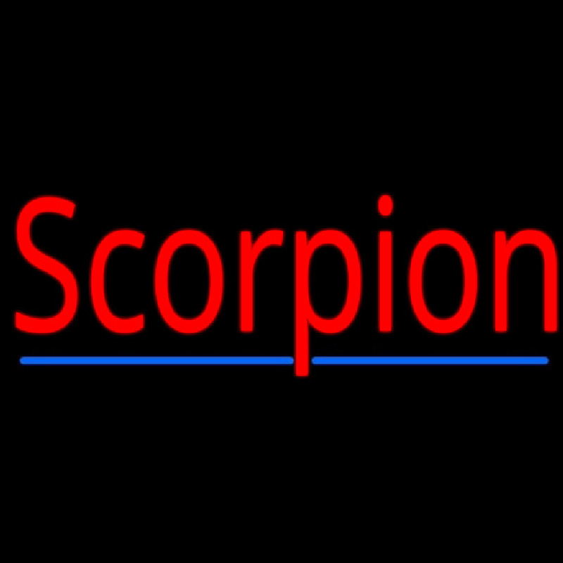 Scorpion Red 3 Neontábla