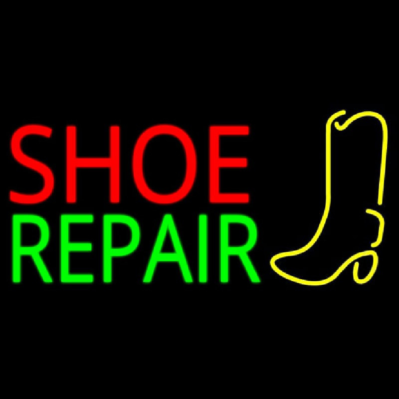 Shoe Repair With Logo Neontábla