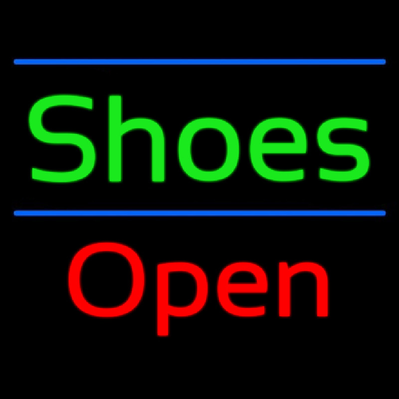 Shoes Open Neontábla