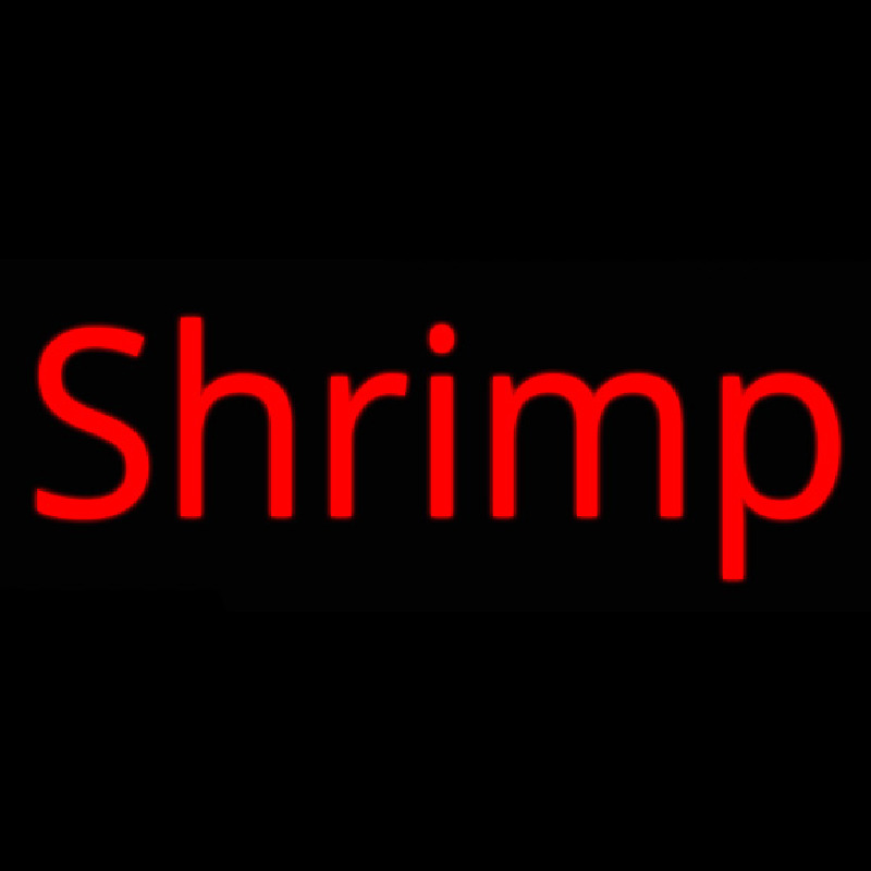 Shrimp Cursive 3 Neontábla