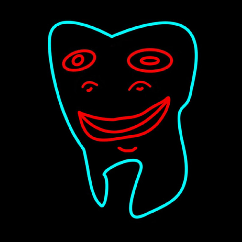 Smiley Teeth Logo Neontábla