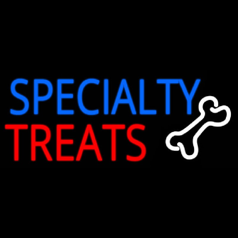 Specialty Treats With Bone Neontábla