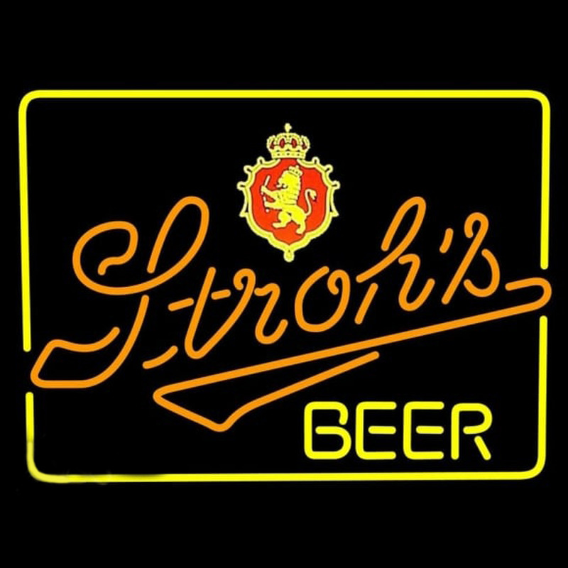 Strohs Lighted Beer Sign Neontábla