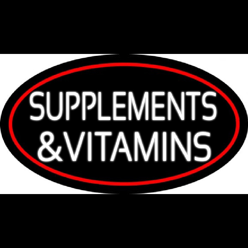 Supplements And Vitamins Neontábla