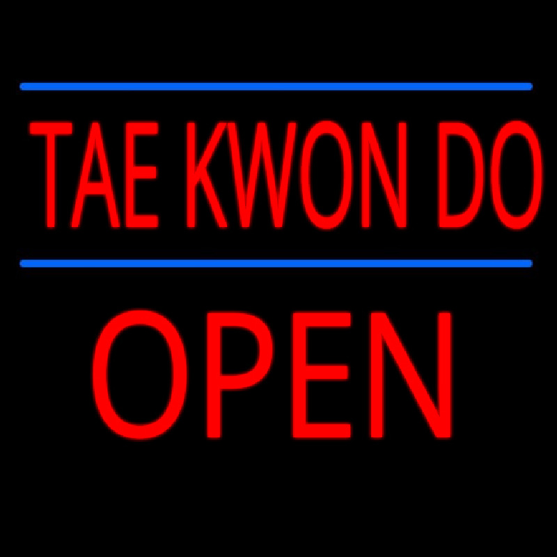 Tae Kwon Do Script1 Open Neontábla