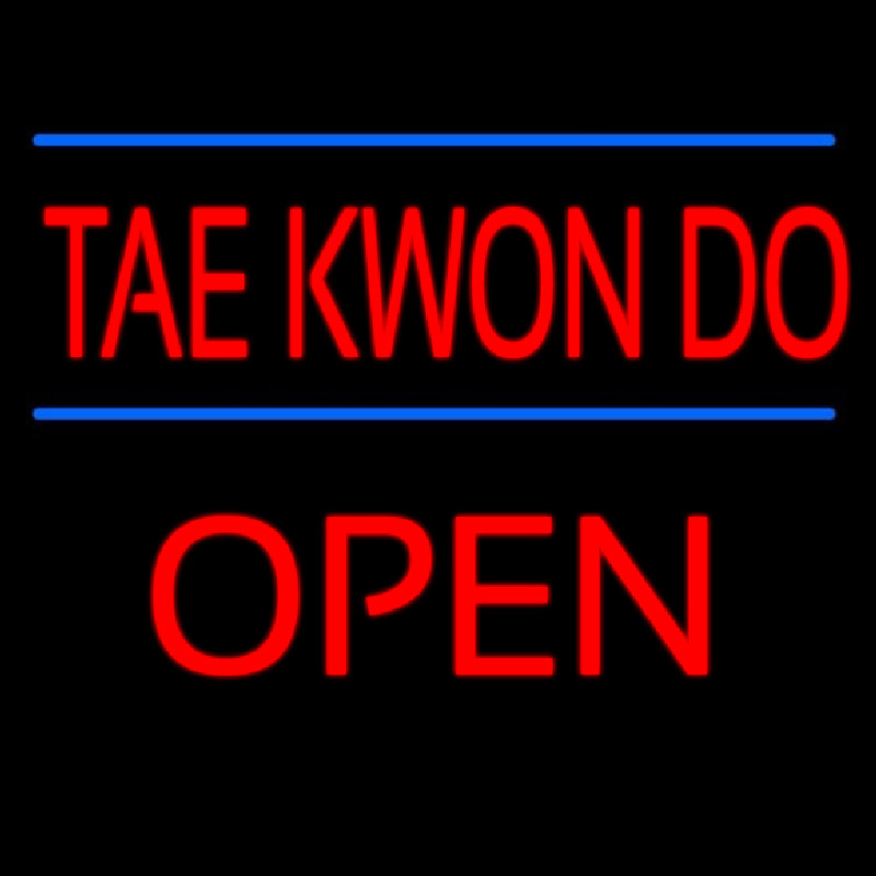 Tae Kwon Do Script2 Open Neontábla