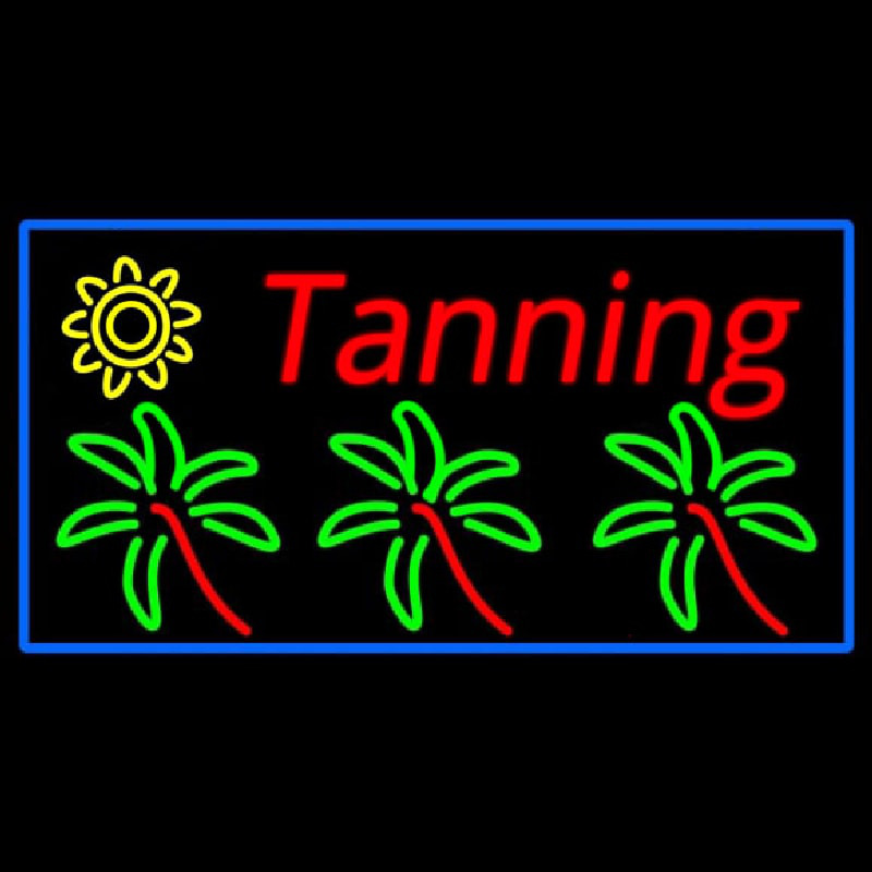 Tanning With Logo Neontábla