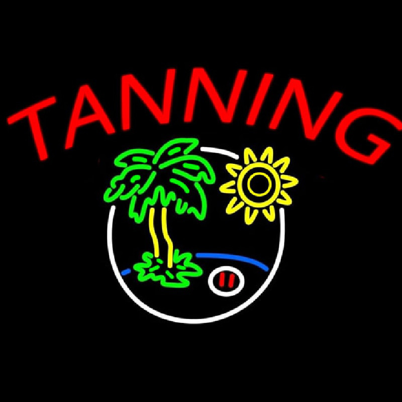 Tanning With Logo Neontábla