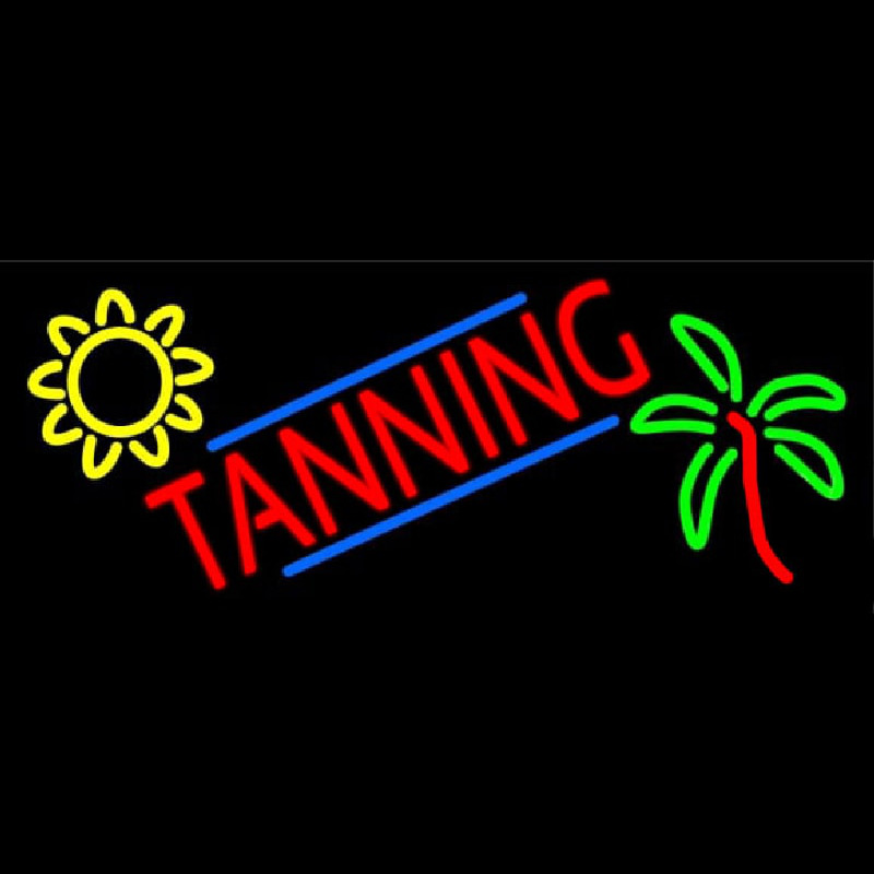 Tanning With Logo Neontábla