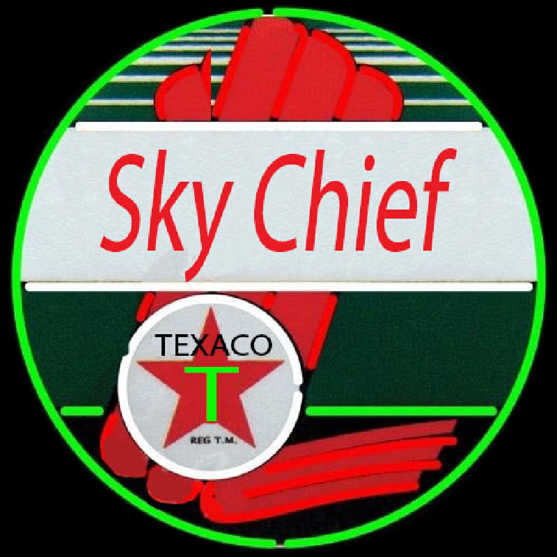 Te aco Sky Chief Gasoline Neontábla