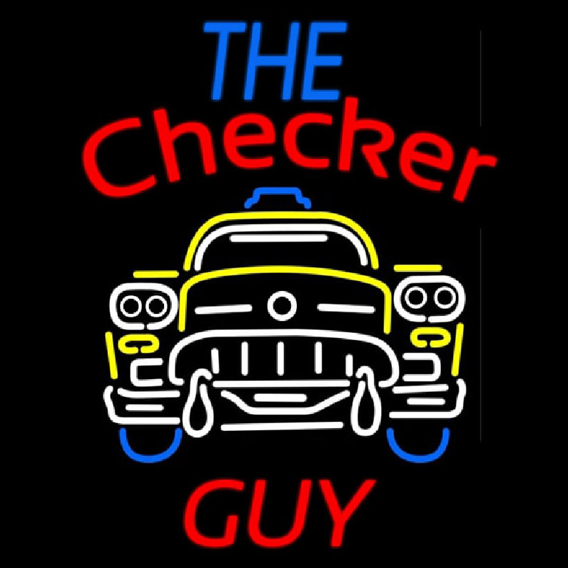 The Checker Guy Neontábla