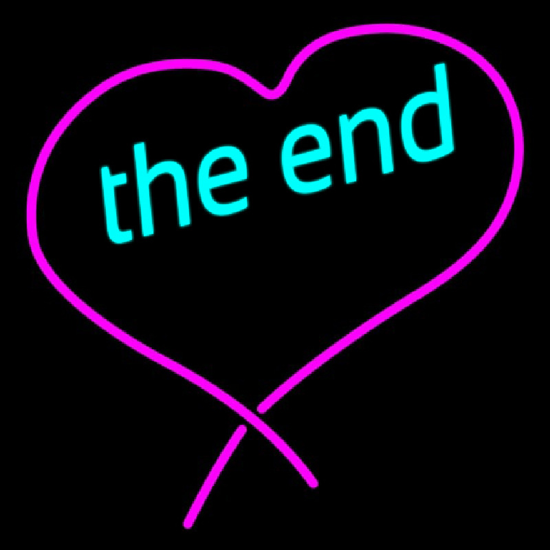 The End Heart Neontábla