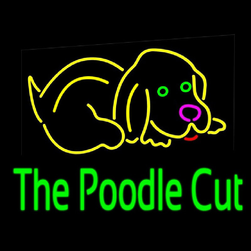 The Poodle Cut 1 Neontábla