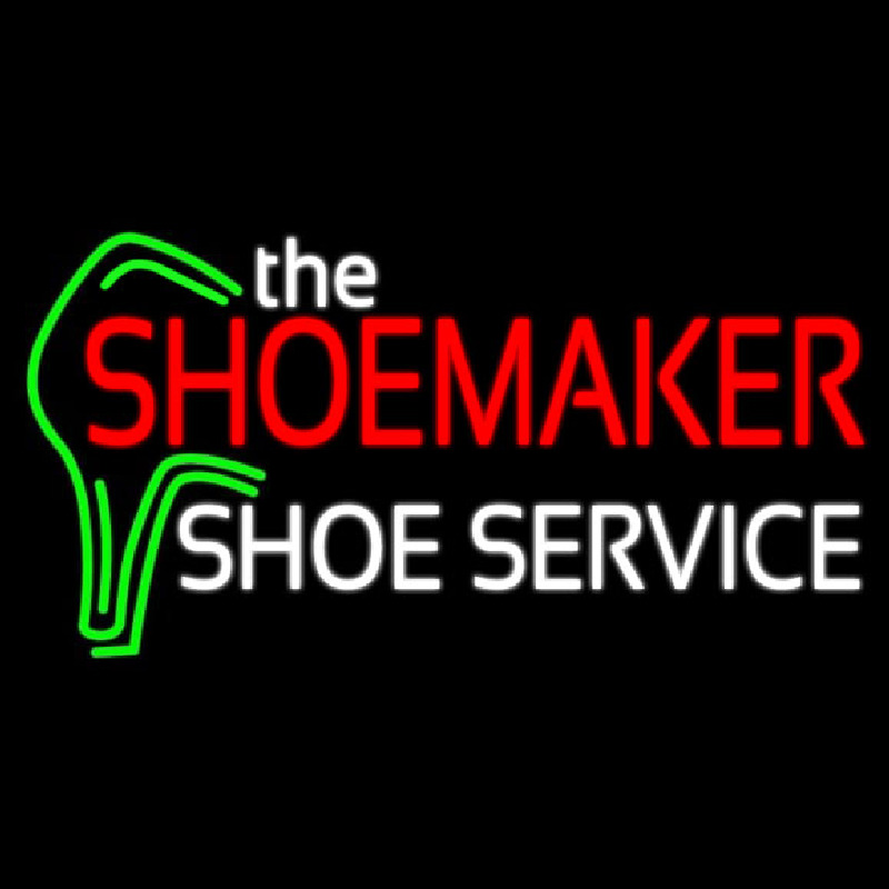 The Shoe Maker Shoe Service Neontábla