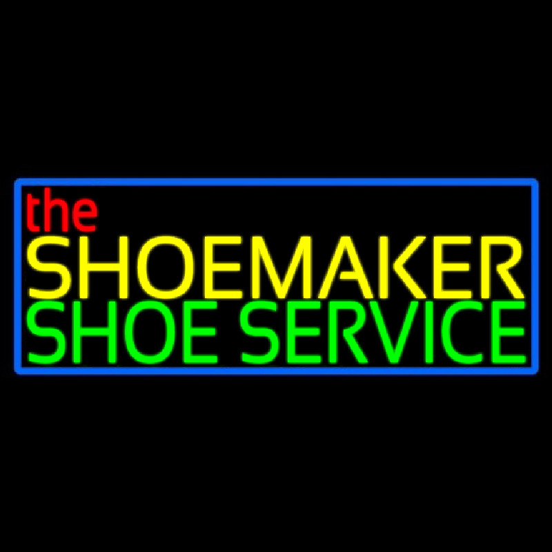 The Shoe Maker Shoe Service Neontábla