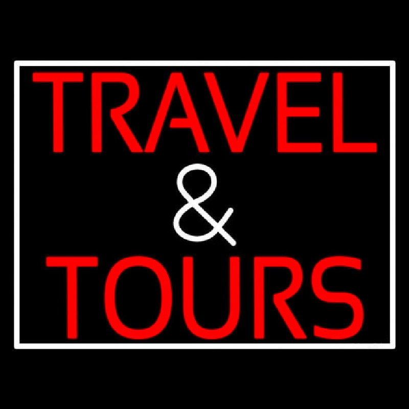 Travel And Tours Neontábla