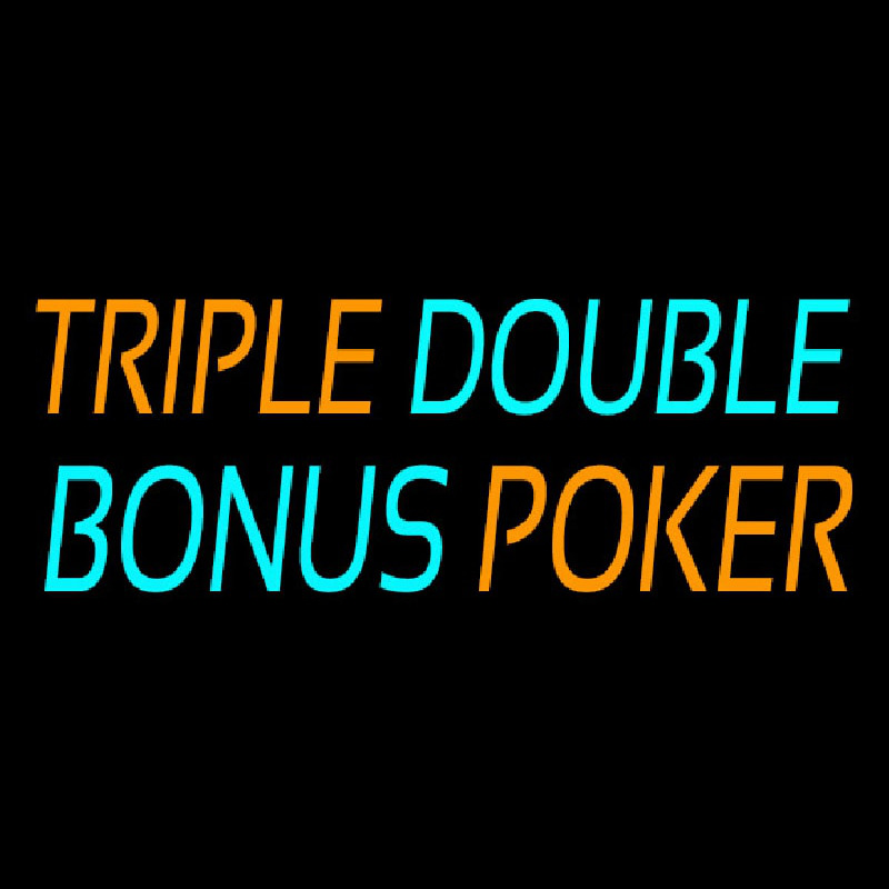 Triple Double Bonus Poker 1 Neontábla