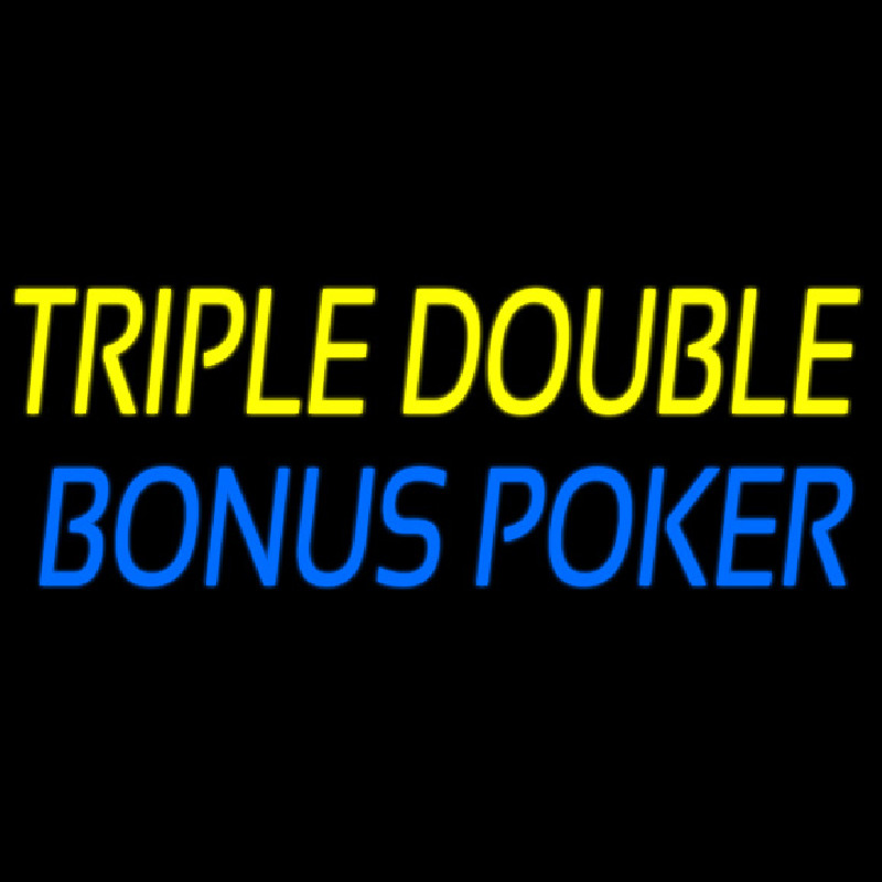 Triple Double Bonus Poker Neontábla