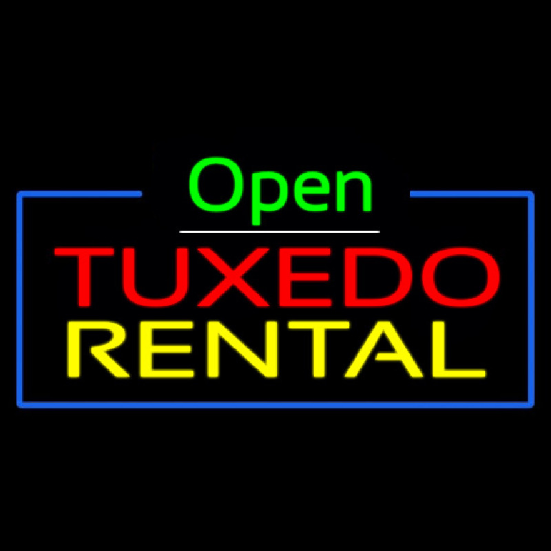 Tu edo Rental Open Green Neontábla