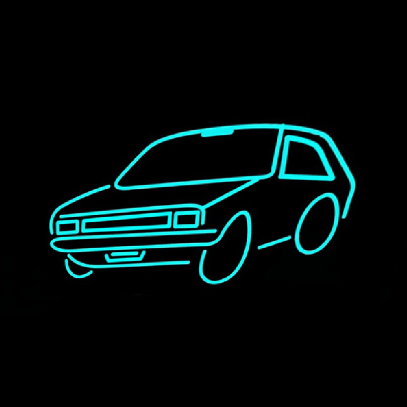 Turquoise Car Logo Neontábla