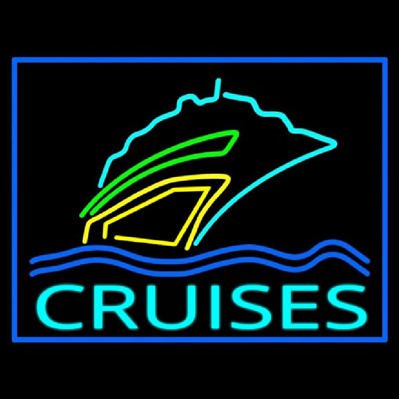 Turquoise Cruises Logo Neontábla