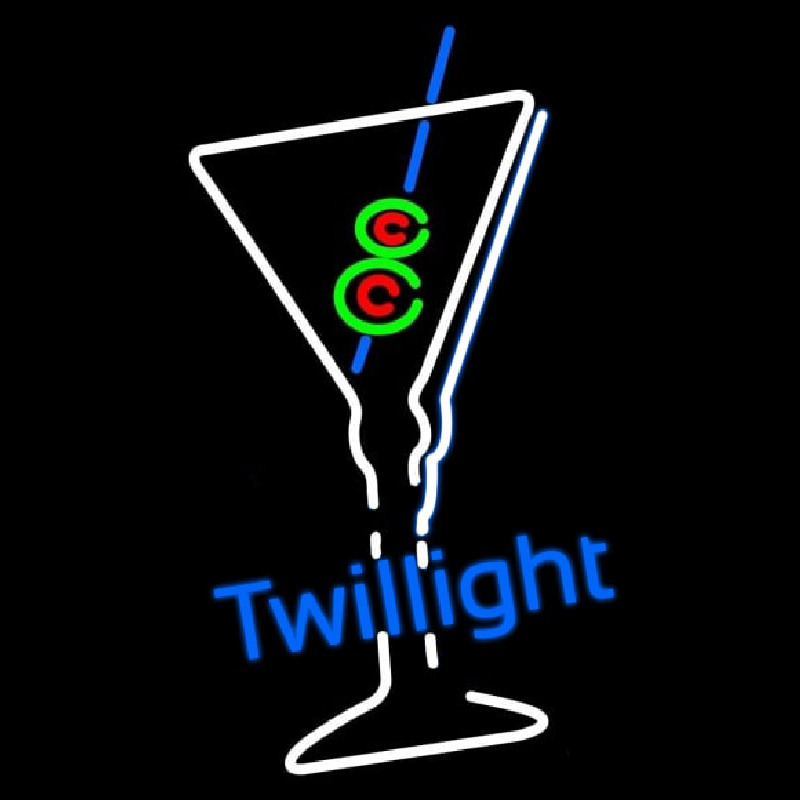 Twilight Martini Glass Bar Neontábla