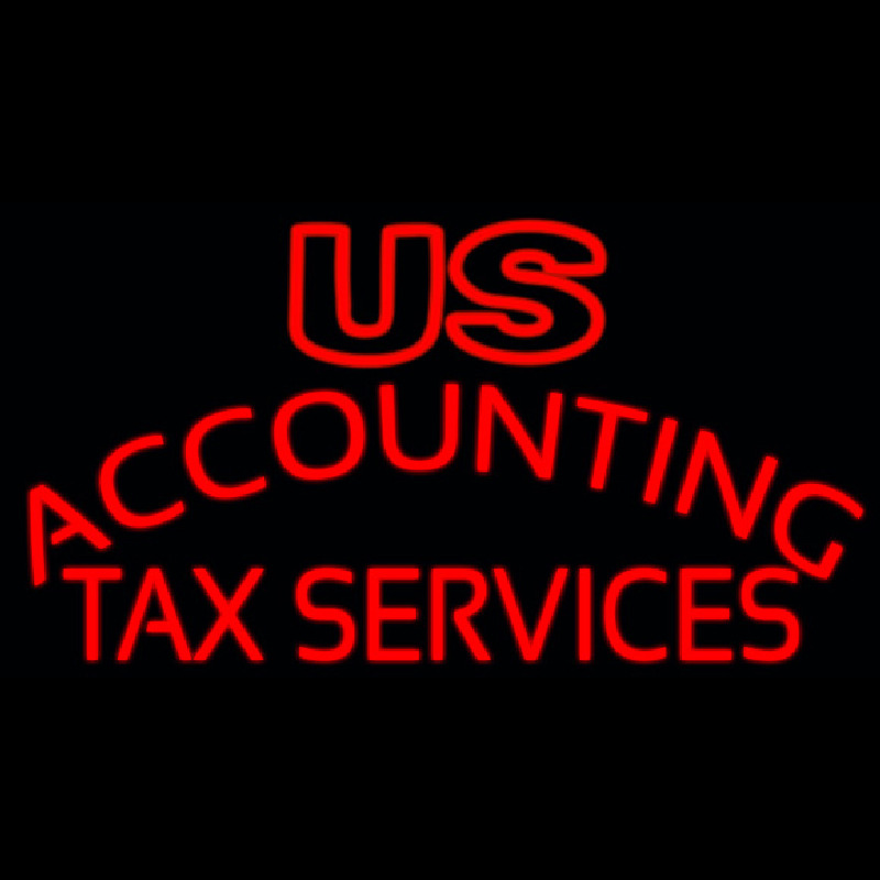 Us Accounting Ta  Service Neontábla