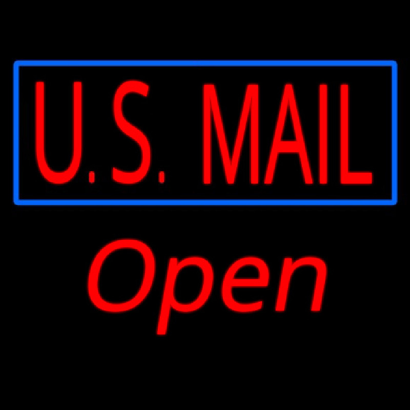 Us Mail Script1 Open Neontábla