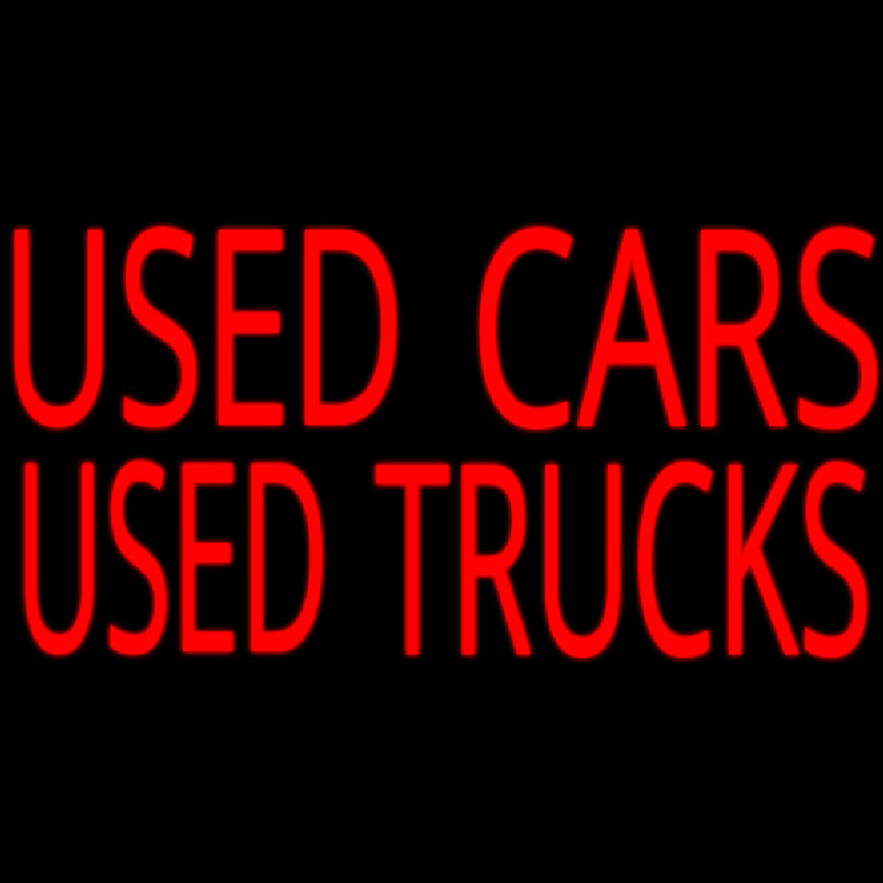 Used Cars Used Truckes Neontábla