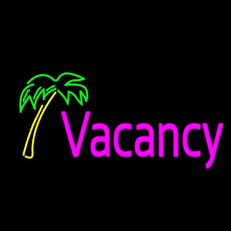 Vacancy Palm Tree Neontábla