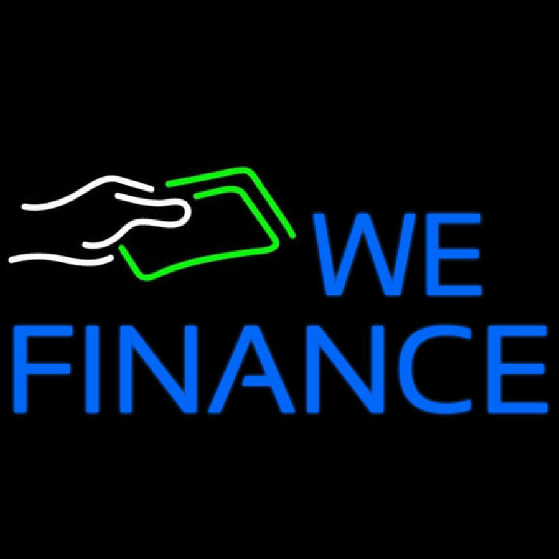 We Finance Note Logo Neontábla