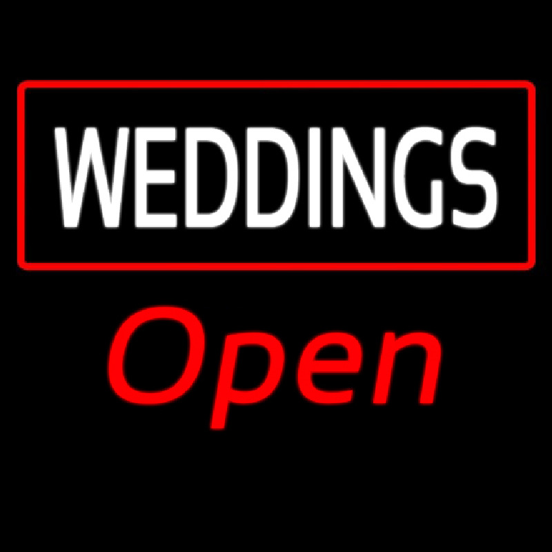 Weddings Open Neontábla