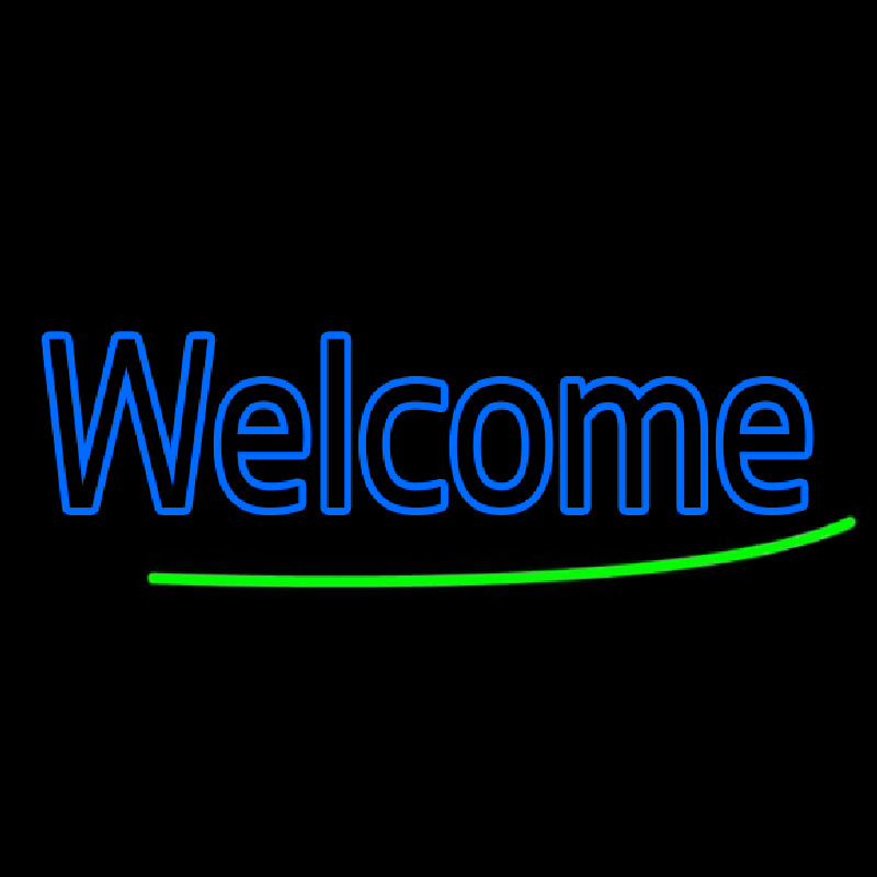 Welcome Neontábla