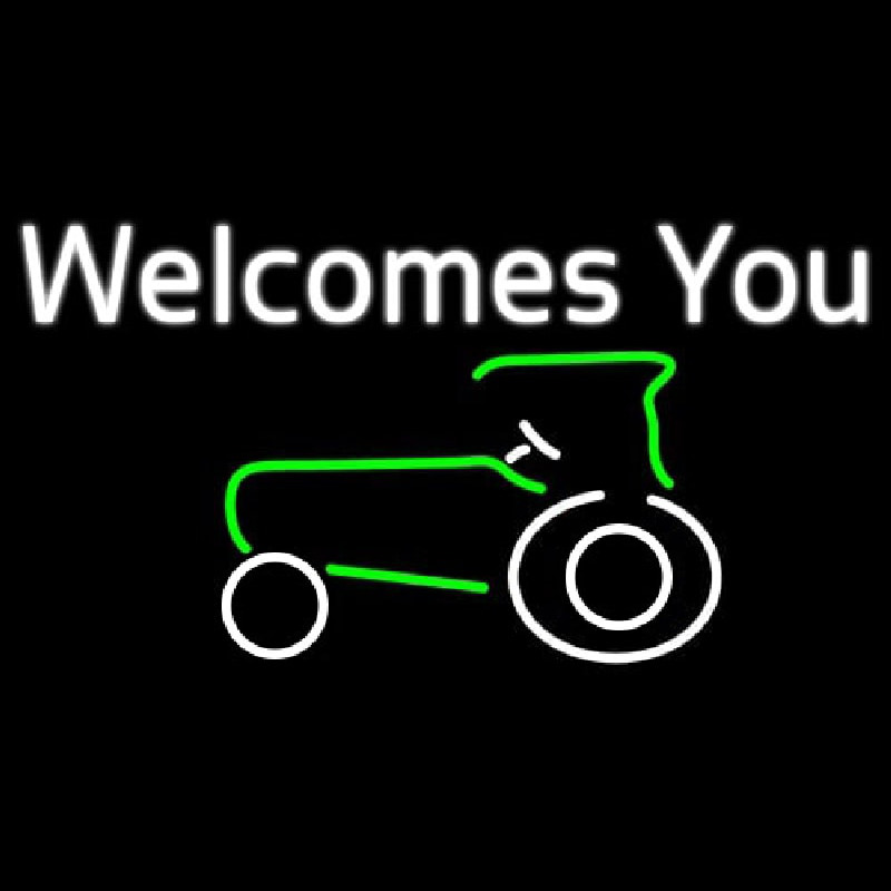 Welcomes You Logo Neontábla