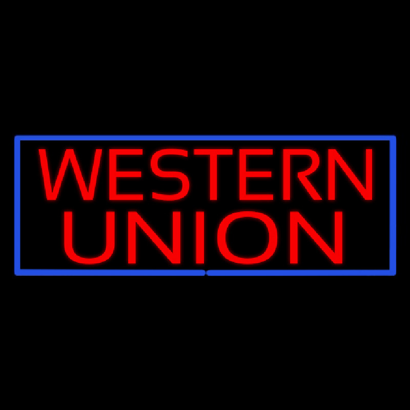 Western Union Neontábla