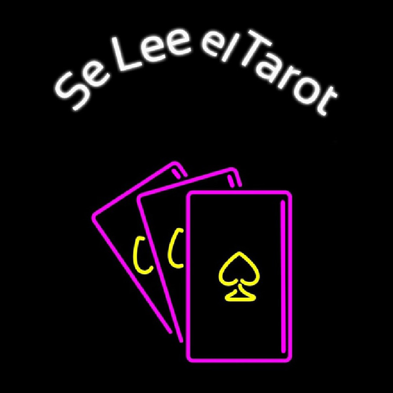 White Se Lee El Tarot Neontábla