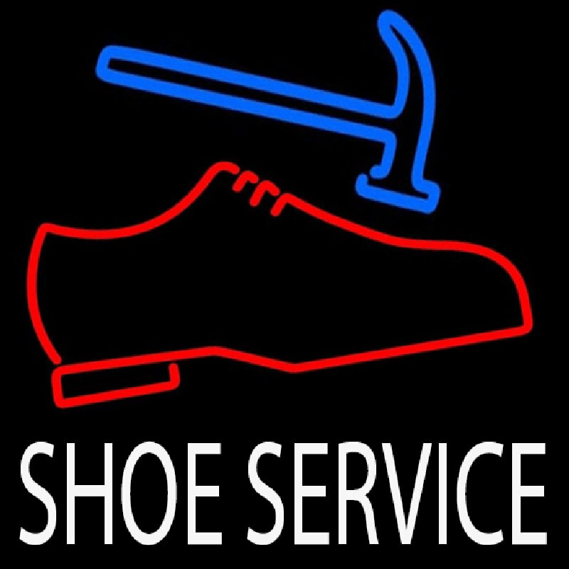 White Shoe Service Neontábla