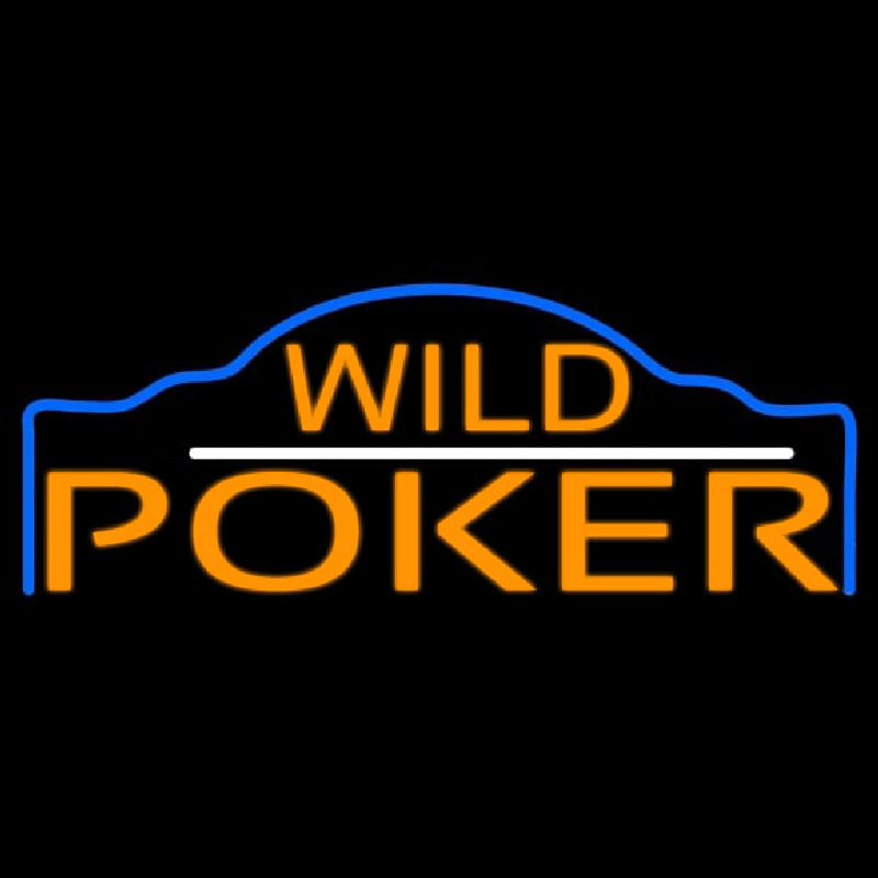 Wild Poker 3 Neontábla