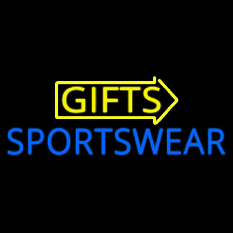 Yellow Gifts Sportswear Neontábla