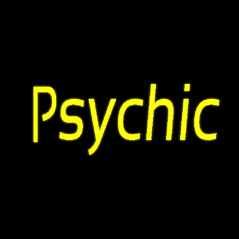 Yellow Psychic Neontábla