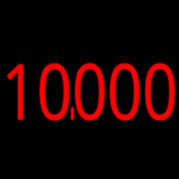 10000 Red Neontábla