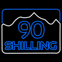 90 Shilling Logo Neontábla