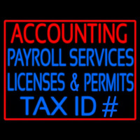 Accounting Payroll Neontábla