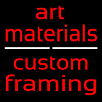 Art Materials Custom Framing Neontábla