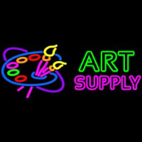 Art Supply With Logo Neontábla