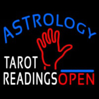 Astrology Tarot Readings Open Neontábla