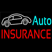 Auto Insurance Car Logo Neontábla