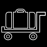 Baggage Cart Icon Neontábla