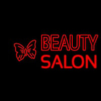 Beauty Salon With Butterfly Logo Neontábla